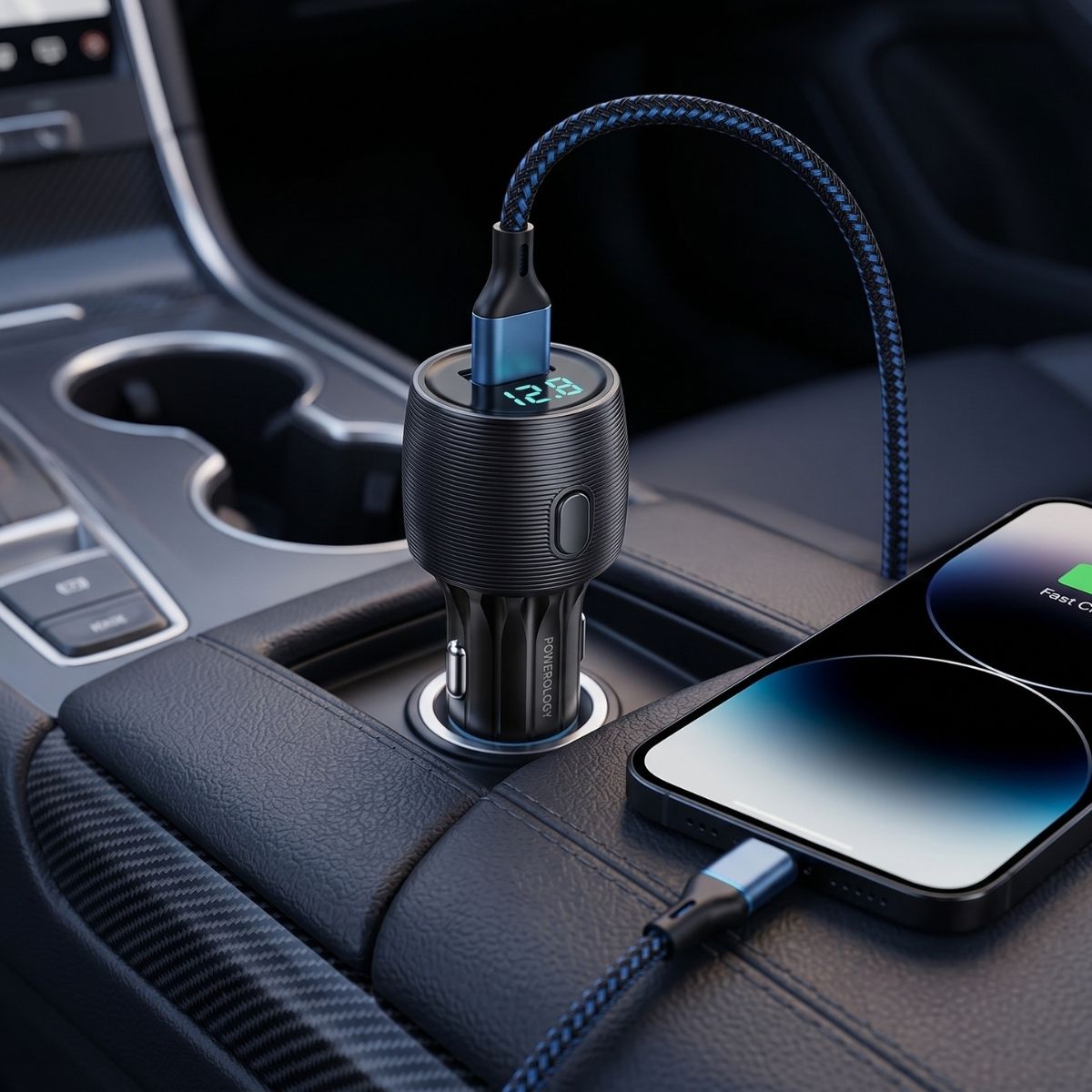 Velox 83W Dual-Port Car Charger | 65W USB-C PD & PPS Fast Charging | Compact Car Adapter for iPhone, Samsung, Laptop