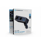 Brio 54W Multi-Port Car Charger | Dual Cigarette Lighter Splitter + USB-C 36W & USB-A 18W | Car Power Adapter Hub