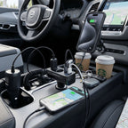 Brio 54W Multi-Port Car Charger | Dual Cigarette Lighter Splitter + USB-C 36W & USB-A 18W | Car Power Adapter Hub