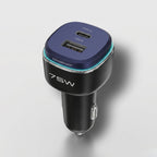 75W Dual-Port Car Charger | Fast USB-C PD 45W + USB-A 30W | High Power Car Adapter for iPhone, Samsung, Laptops