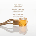 Amrood Car Fragrance – Long Lasting Guava Scent Hanging Car Perfume | Air Freshener for Cars & Interiors