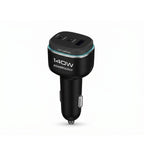 140W Triple-Port Car Charger | 65W USB-C PD Fast Charging + 45W + 30W | High Power Car Adapter for Laptop, iPhone, Samsung