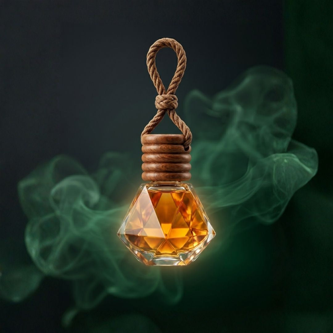 Amrood Car Fragrance – Long Lasting Guava Scent Hanging Car Perfume | Air Freshener for Cars & Interiors