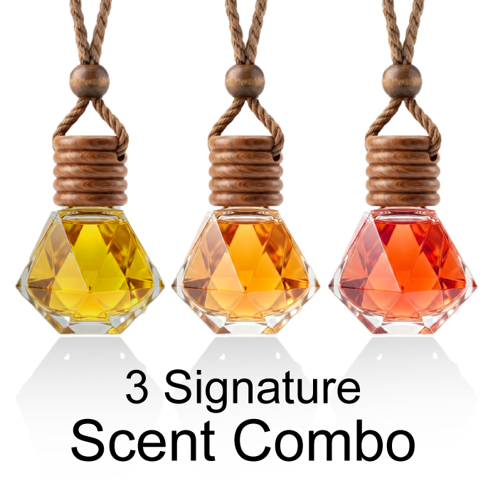 Millova 3 Mood Car Fragrance Set – Premium Hanging Car Perfume (Amrood, Desire Red, Eternity) Long Lasting Auto Air Freshener UAE