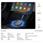 2-in-1 Wireless CarPlay & Android Auto Adapter | 4GB RAM + 64GB ROM | Green Lion