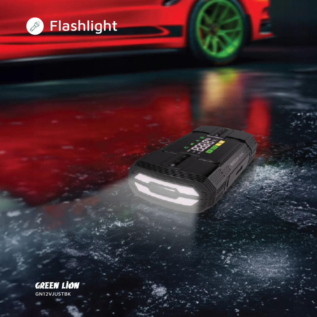 Portable 12000mAh Car Jump Starter with Air Compressor – 150 PSI Digital Tire Inflator & Power Bank