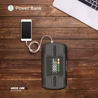 Portable 12000mAh Car Jump Starter with Air Compressor – 150 PSI Digital Tire Inflator & Power Bank