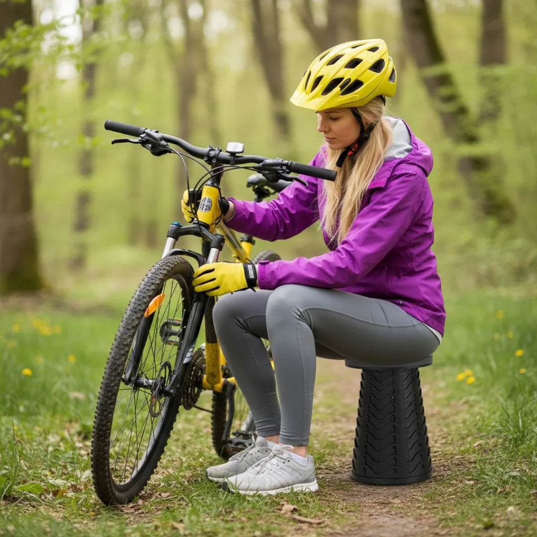 2-in-1 Foldable Table and Stool – Portable, Adjustable & Heavy-Duty Camping Solution | Green Lion