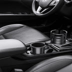 Green Lion Drive Flex 2-in-1 Cup Holder – Universal Car Organizer with Expandable Food Tray