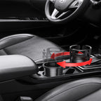 Green Lion Drive Flex 2-in-1 Cup Holder – Universal Car Organizer with Expandable Food Tray