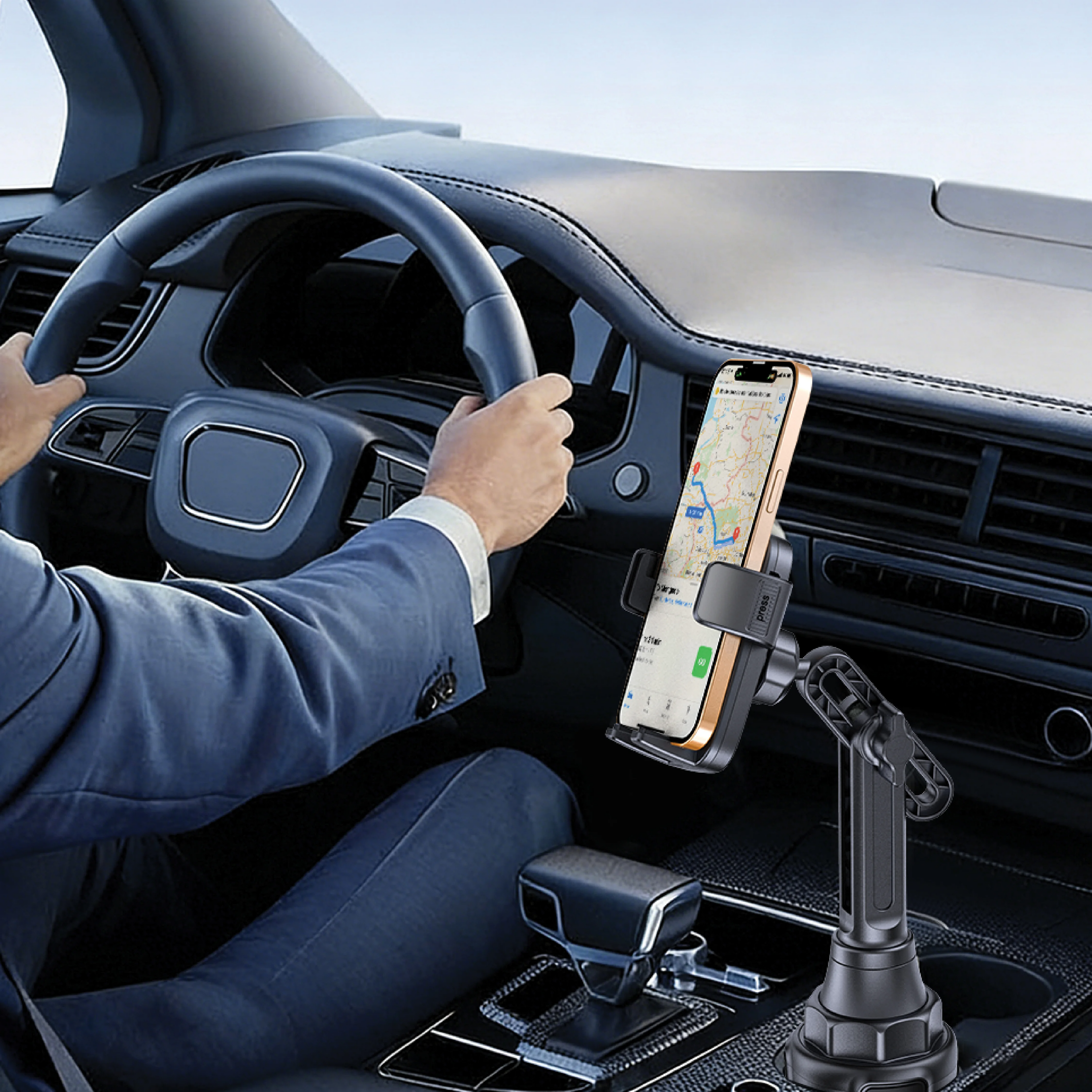 Green Lion GX-72 Car Cup Phone Holder 2.5'' - 4.0