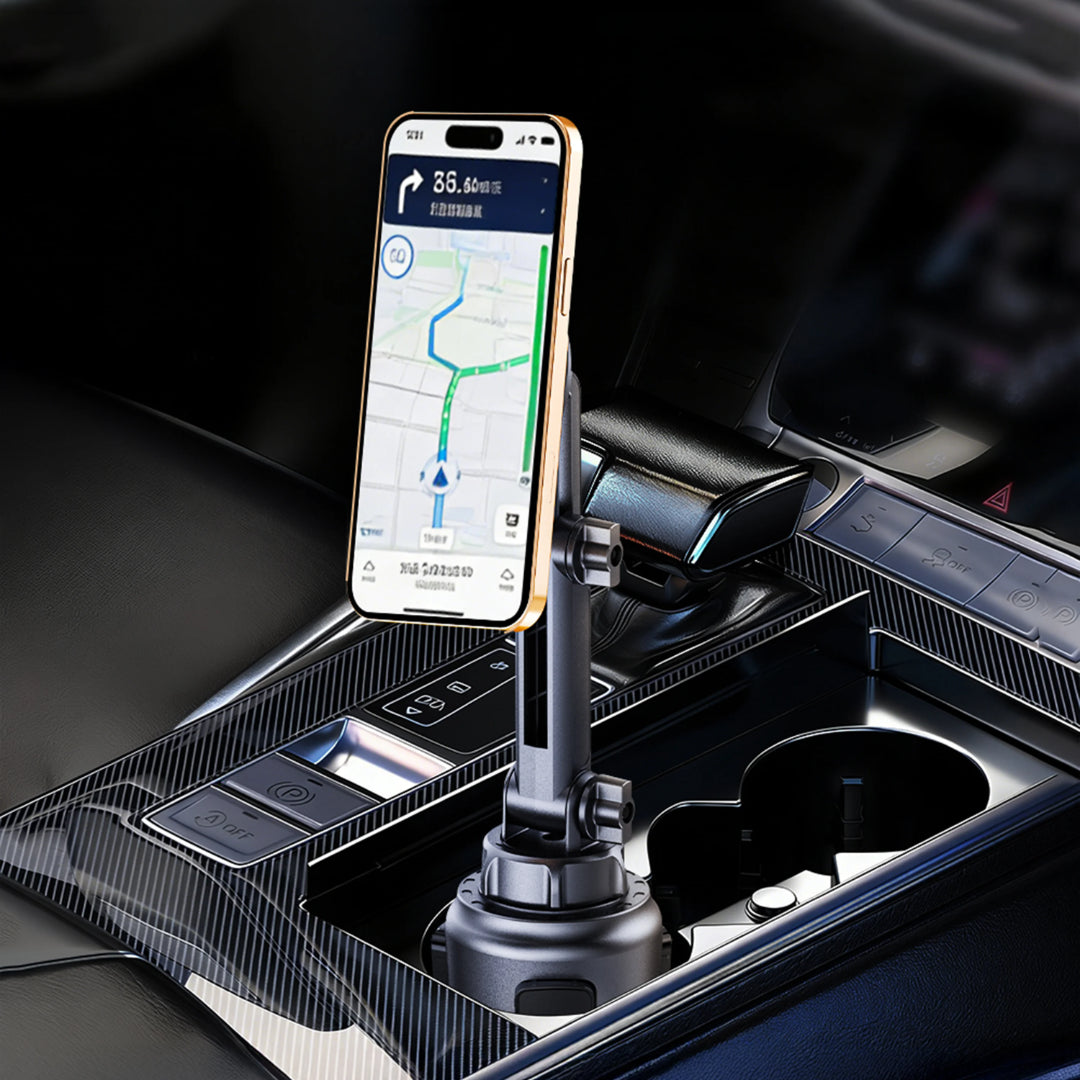 GX-73 MagSafe Car Cup Phone Holder (2.5”–4.0”) | Green Lion