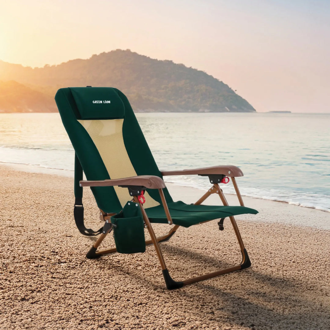 Mafer Adjustable Camping Chair – Ultimate Comfort for Outdoor Adventures | Green Lion