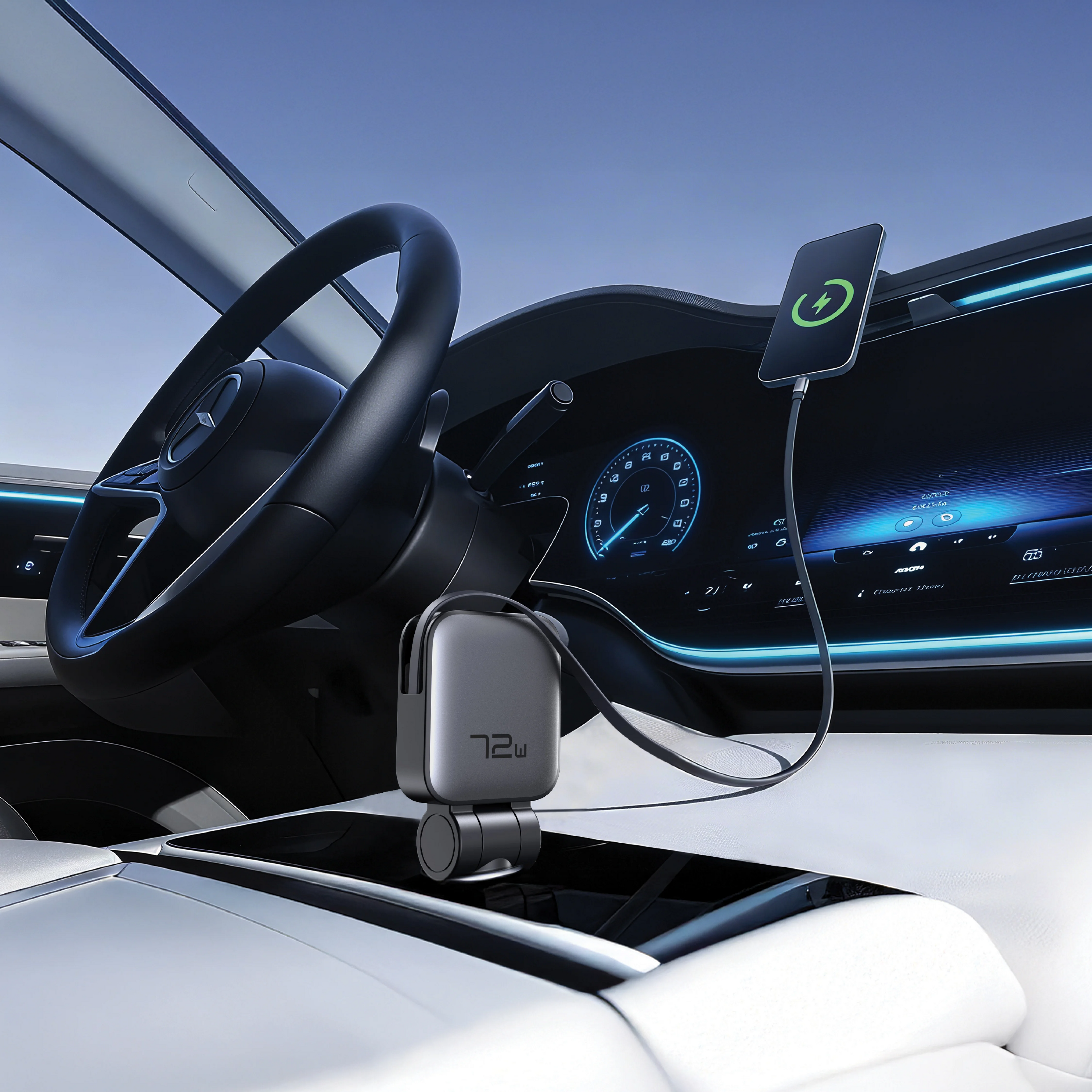 Green Lion Retractable Car Charger