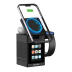 Smart Station Pro LCD Display Wireless Charger with Speaker|Green Lion