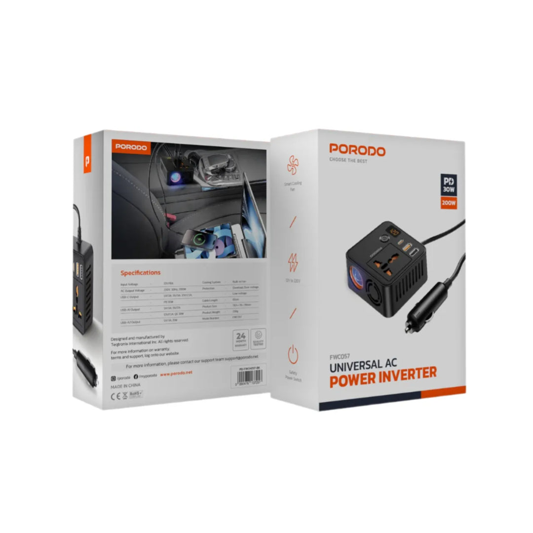 Porodo Universal Ac Power Inverter